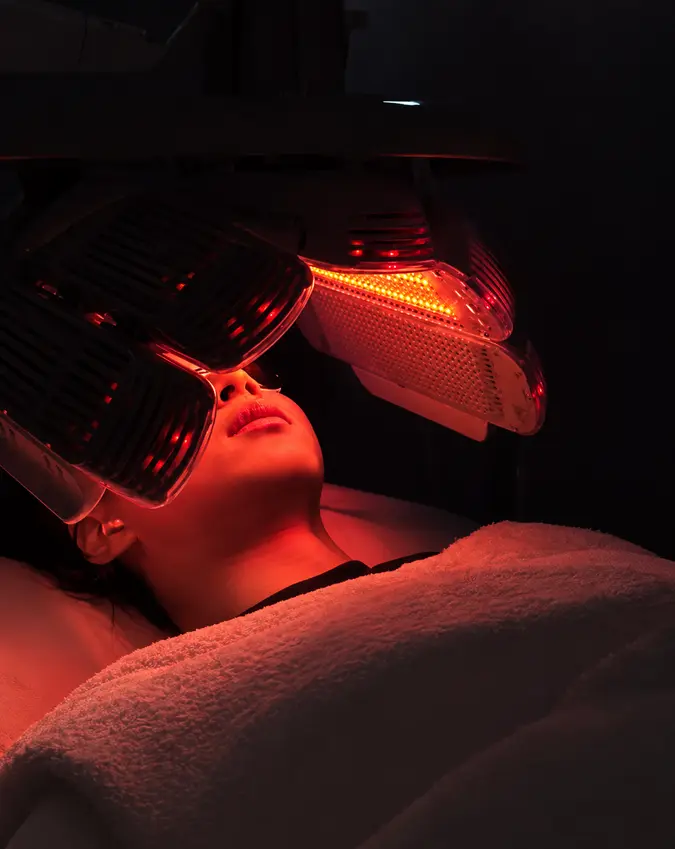 Perawatan light therapy pascaoperasi di klinik Lumious PIK
